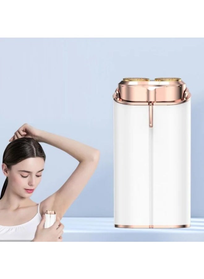 Flawless 2-in-1 rechargeable facial hair remover and eyebrow trimmer for women, gentle and painless hair removal, portable design for daily care - Image 3